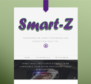 Site Smart-Z : e-commerce de coques de téléphone personnalisées