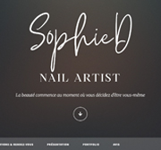 Site SophieD Nail Artist : réservation de prestations de manucure