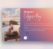 Site Calypso Bay : villa de vacances avec système de réservation